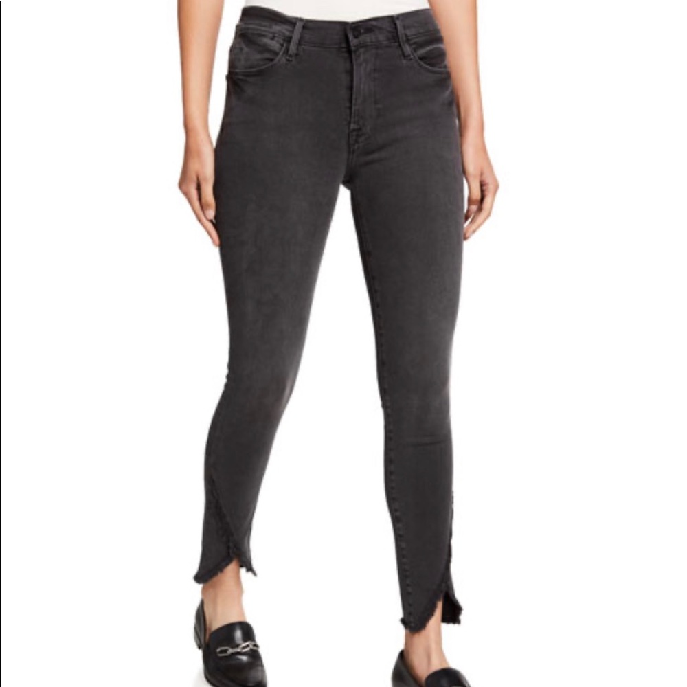 Frame Le High Skinny Frayed Jeans